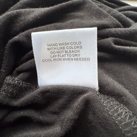 ModCloth Solid Black Top with Tie Size Small - Picture 8 of 8